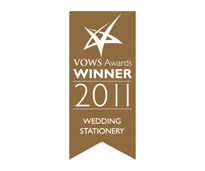 VOWS Awards Winner 2011 for Wedding Stationery
