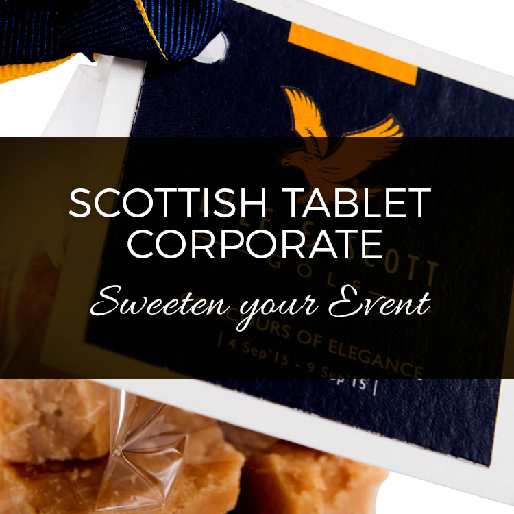 Branded Scottish Tablet for Corporate Events Ayrshire Scotland