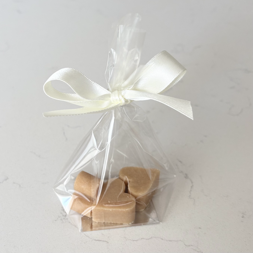 Bag of 3 Small Tablet Hearts wedding favours